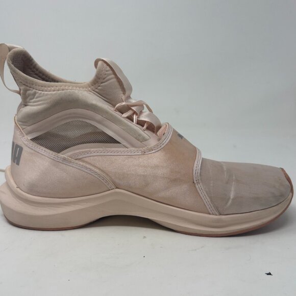 Puma Phenom Ignite Satin Women's Size 5.5 Pink High Top Sneakers - Picture 5 of 10